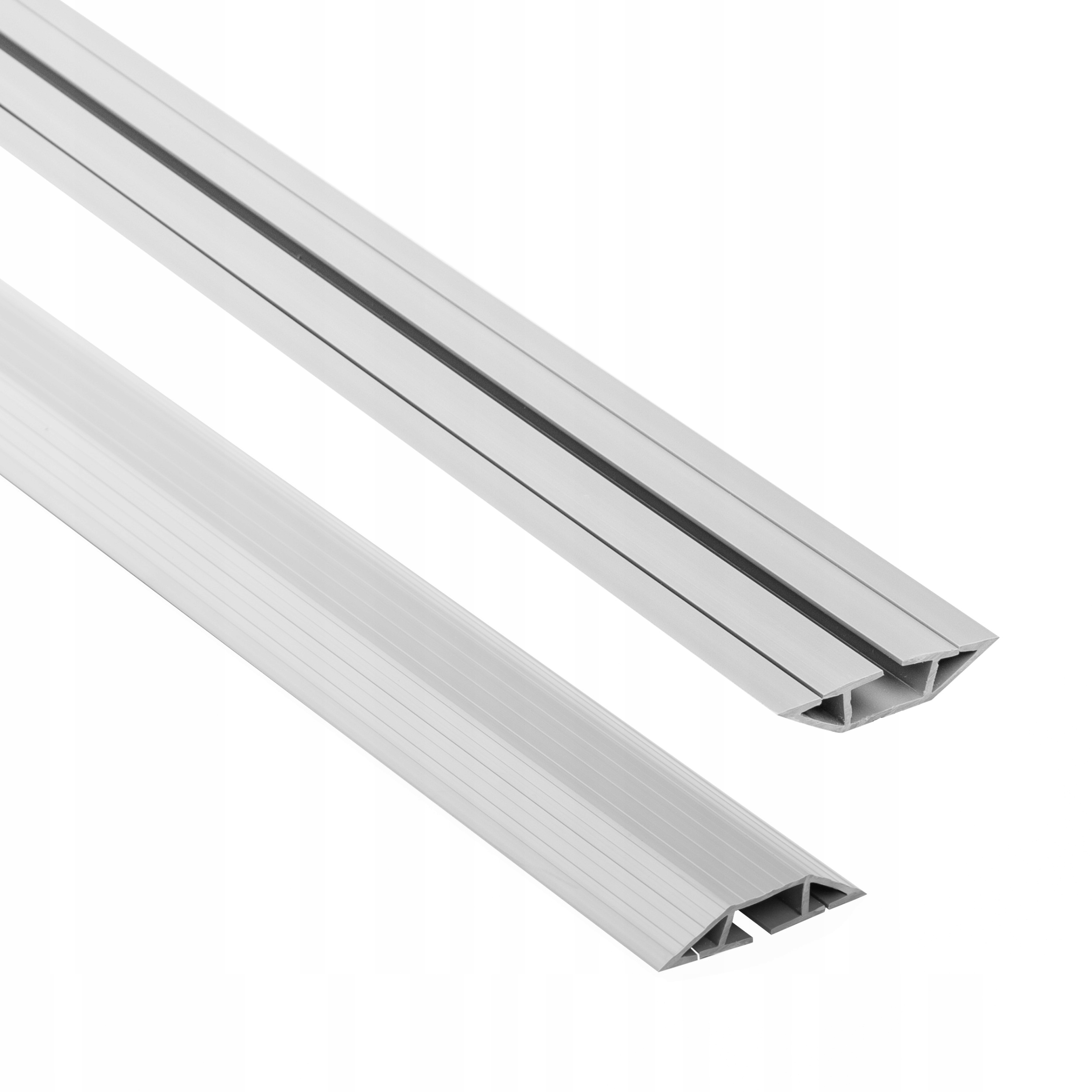 Kabelová lišta, maskovací páska PVC-trapézová, šedá, 2 m, 80 mm