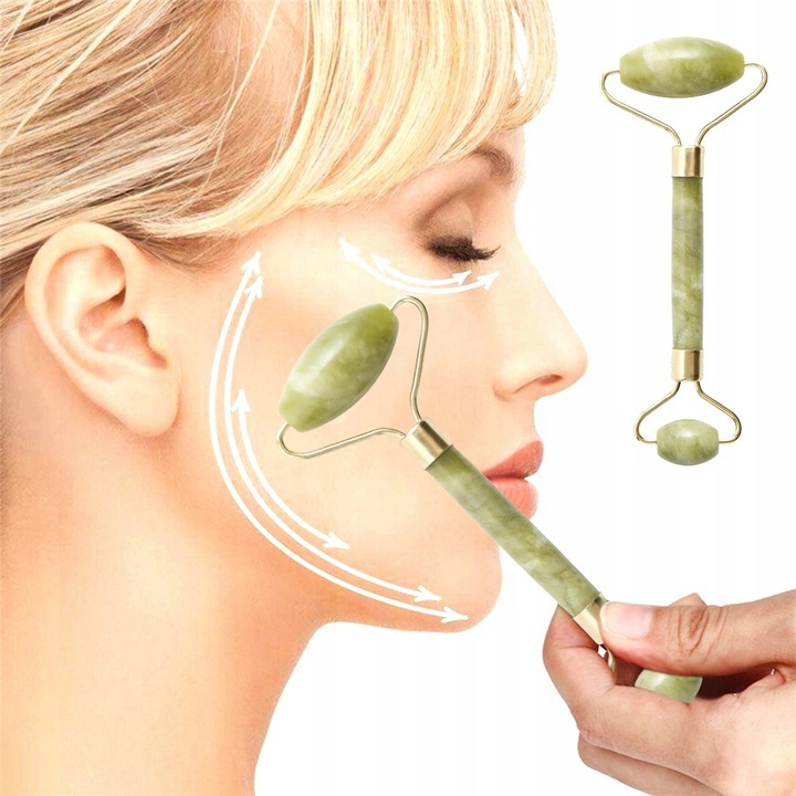 MASAŻER JADEITOWY DO TWARZY Z JADEITU ROLLER WAŁEK Rodzaj twarzy