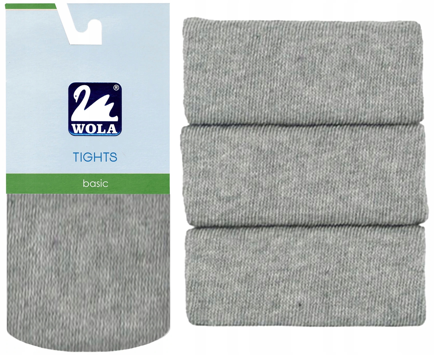 WOLA RAJSTOPY GŁADKIE BAWEŁNA 152/158 ASH SZARY