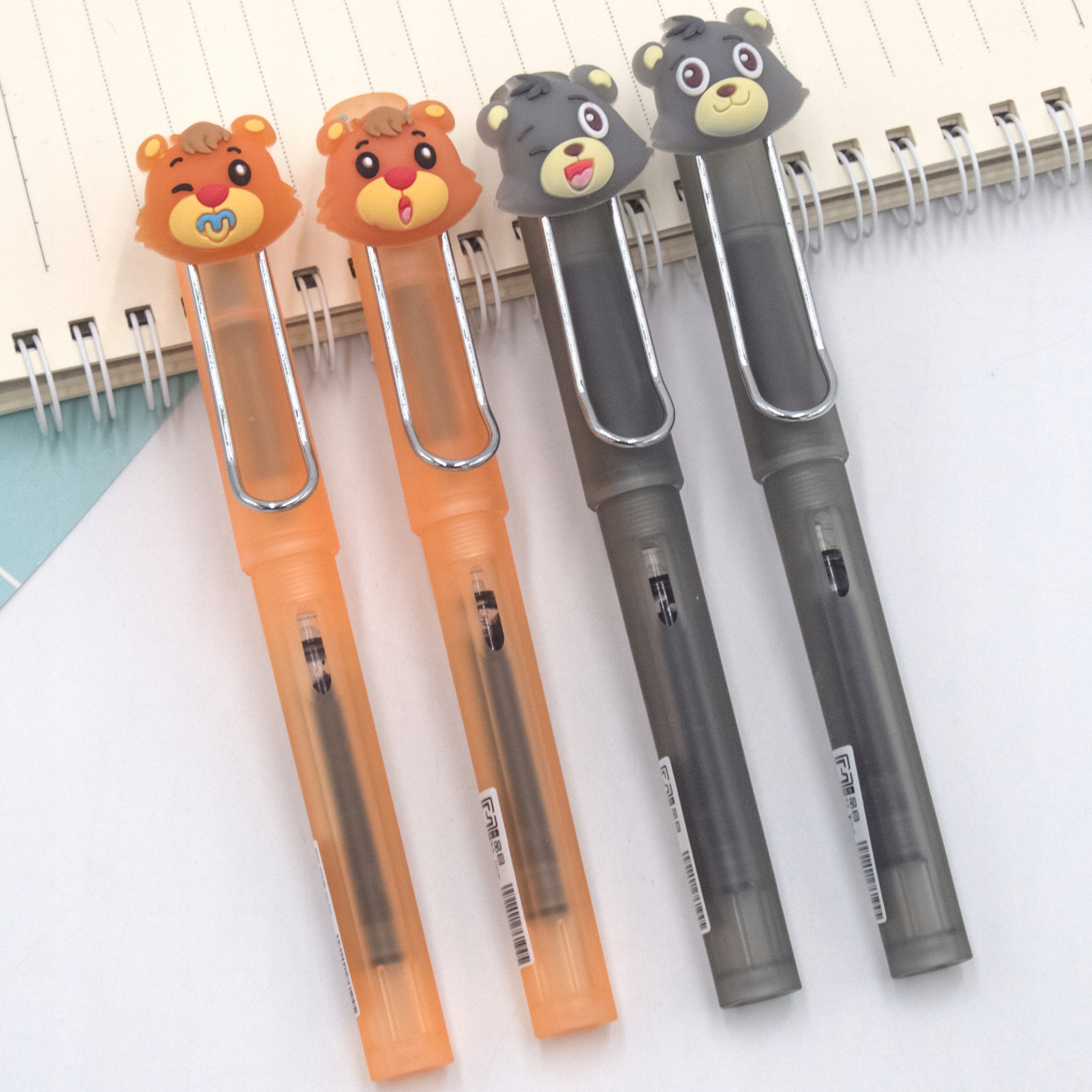 

Pióro ze stalówką jednorazowe z nabojem miś 4 wzor