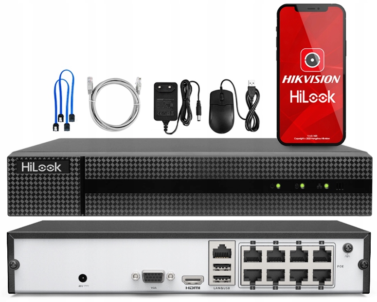 Rejestrator HiLook NVR-8CH-4MP/8P Hilook by Hikvision