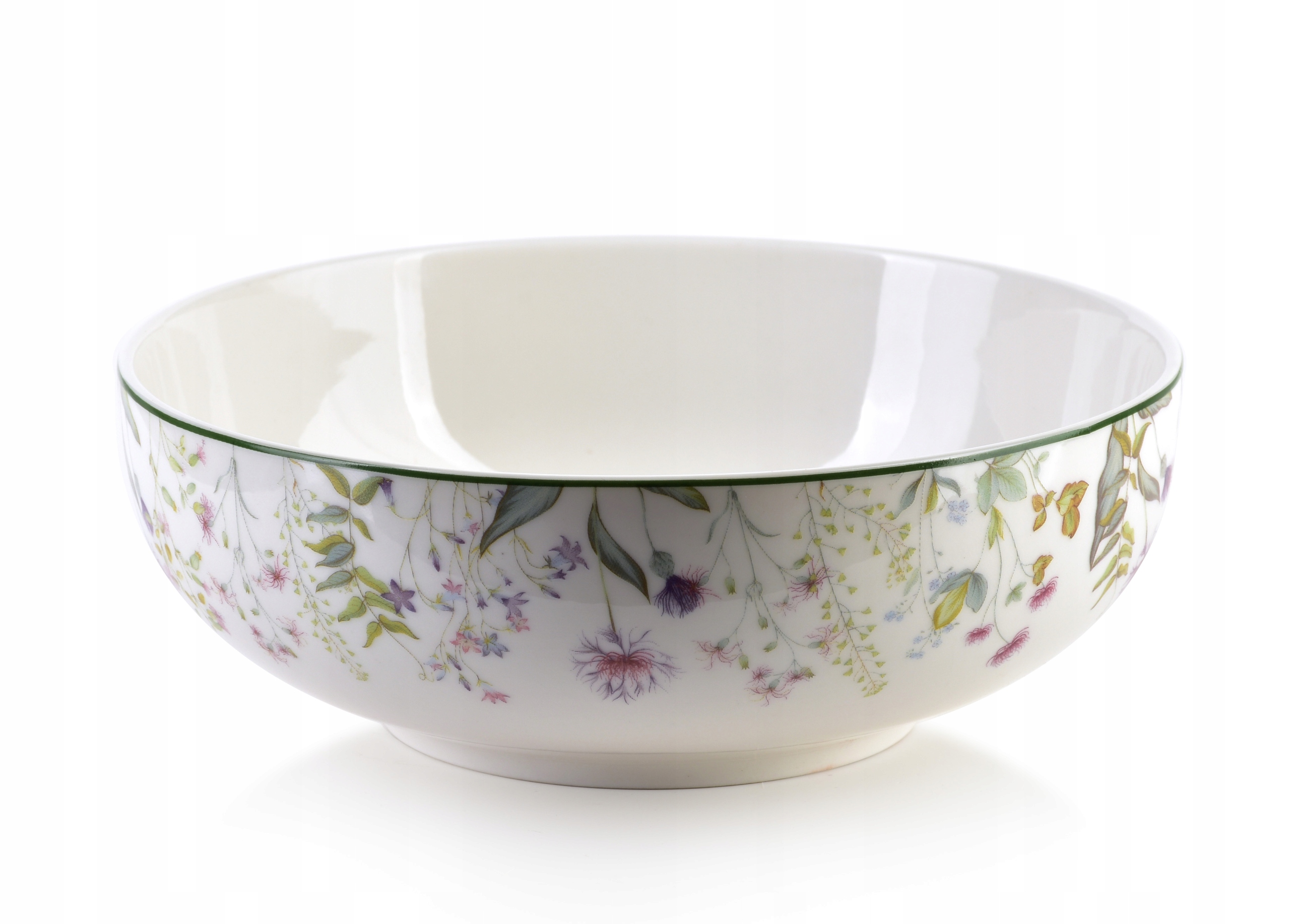 MISKA PORCELANOWA GŁĘBOKA NA ZUPĘ 500 ML BIAŁA W KWIATY OBIADOWA FACCIA