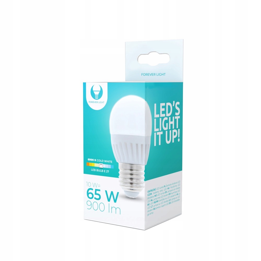 

Żarówka Led E27 G45 10W 230V 6000K 900lm ceramika