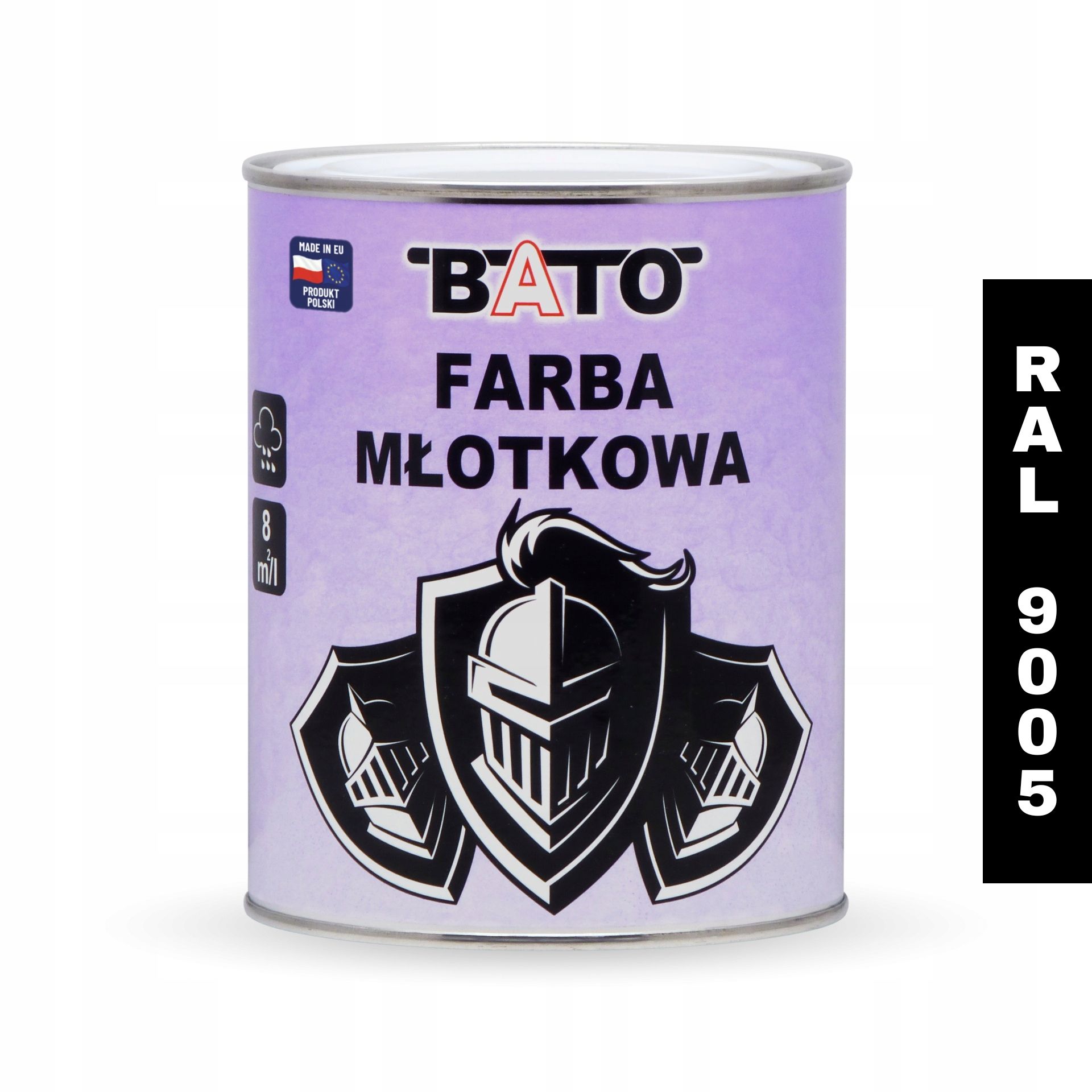 Barva kladívková na kov Bato černá 5 l