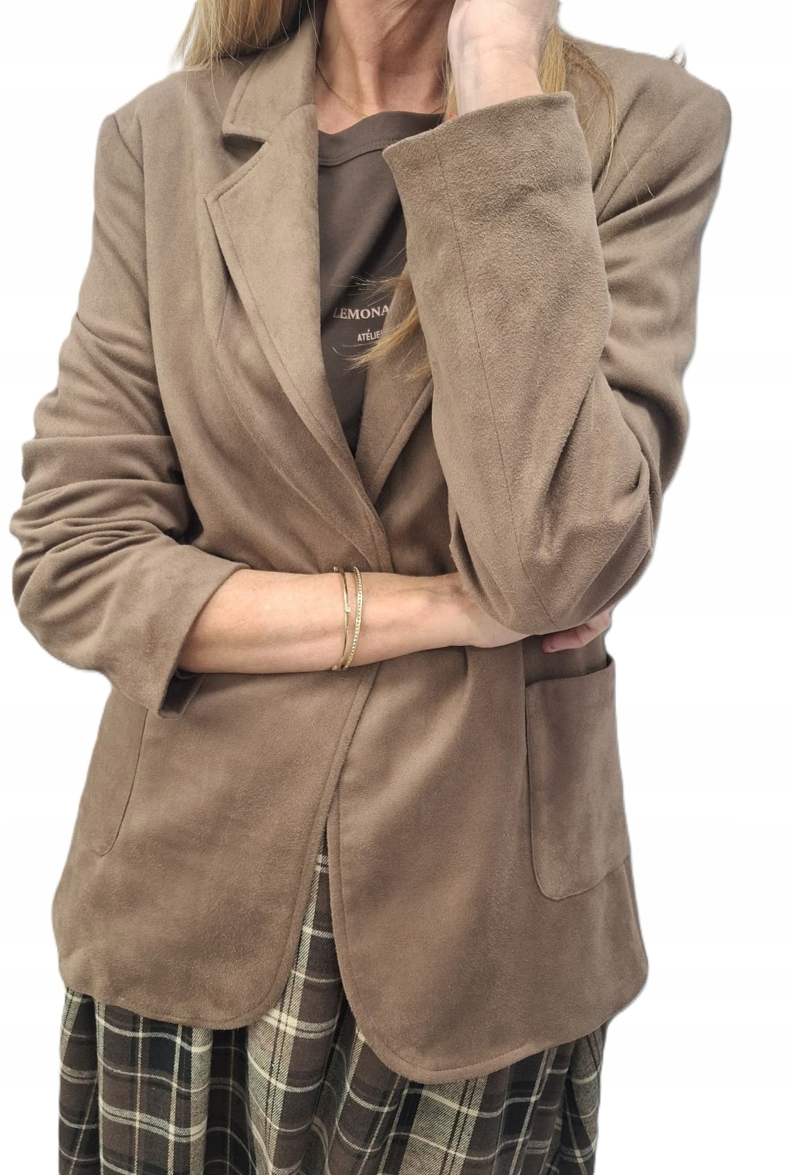 Bunda Lemonada Sako semiše a nubuku, hnědá, latte 38/M