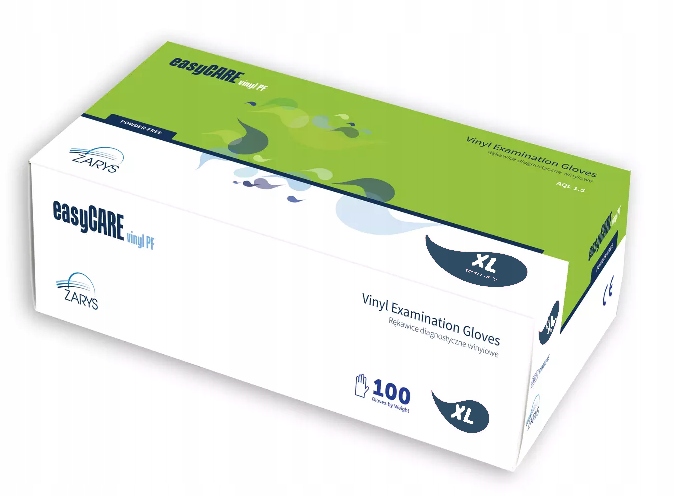 

Rękawice easyCARE winylowe, bezpudrowe, rozmiar X