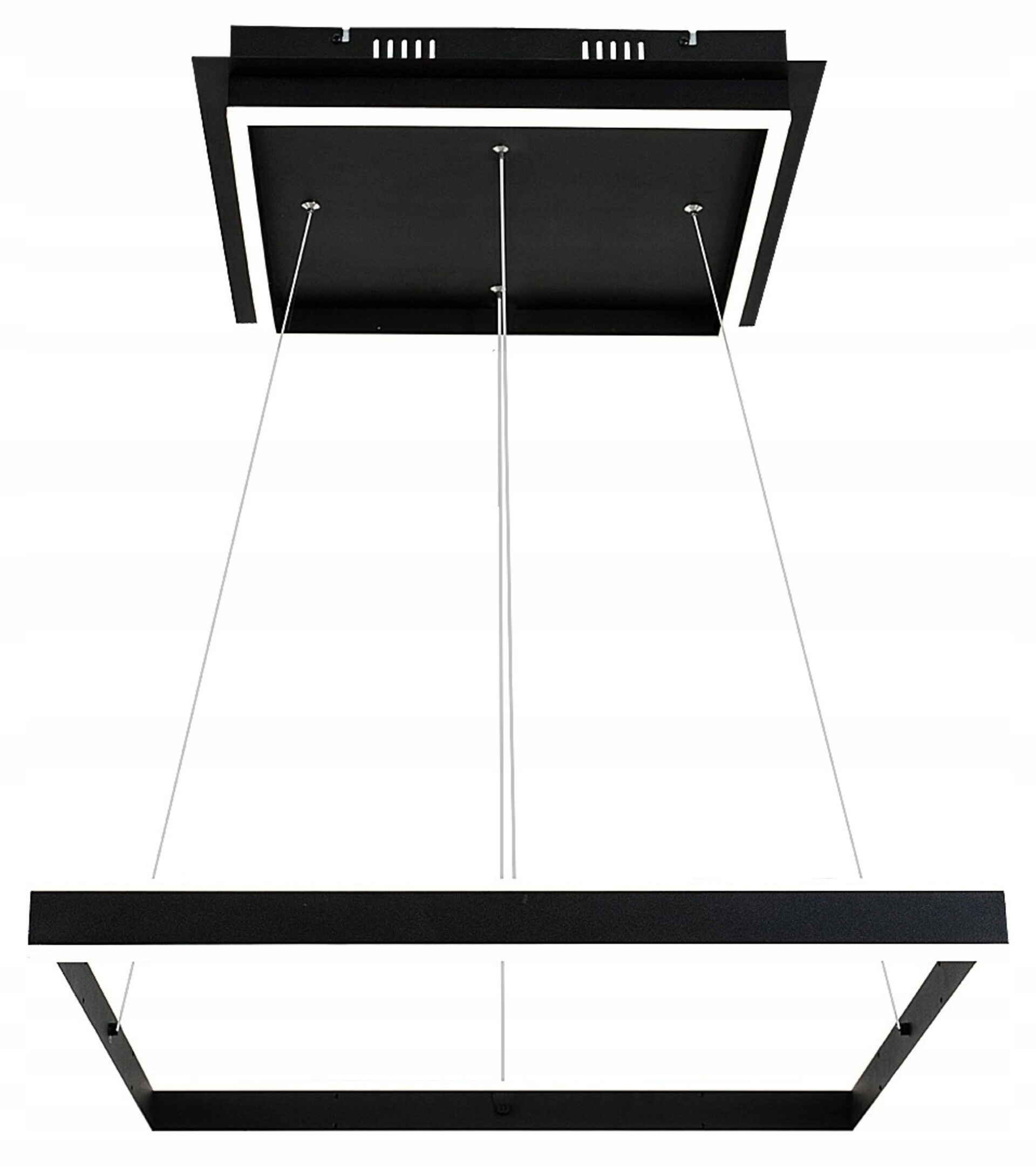 Rabalux Quadro 60W závesné Led svietidlo, matná čierna, 4000K, 600mm