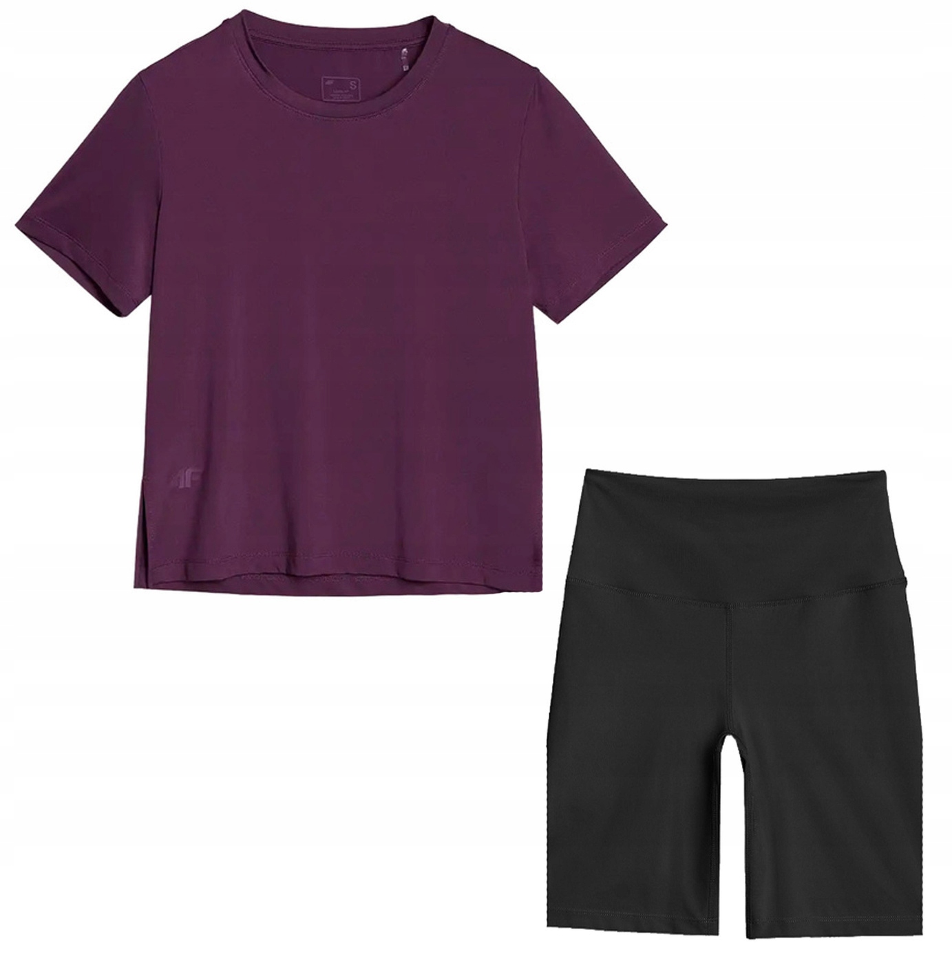 Sportovní sada pro tělocvičny 4F tričko oversize a cyklistiku M