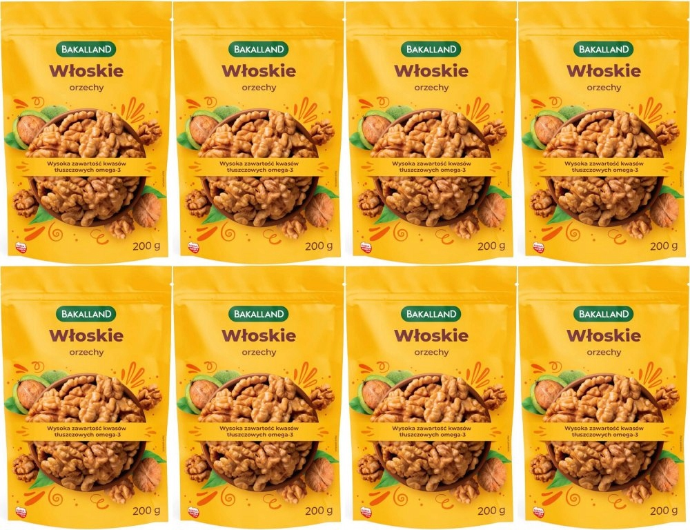 Orzechy włoskie Bakalland 200g x8