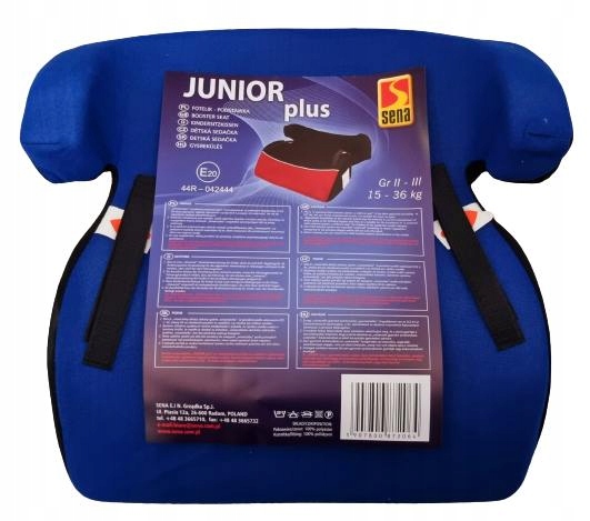 FOTELIK PODSTAWKA PODKŁADKA DLA DZIECKA USZATEK 15-36kg ATEST CE - KOMFORT Rozmiar 15-36 kg