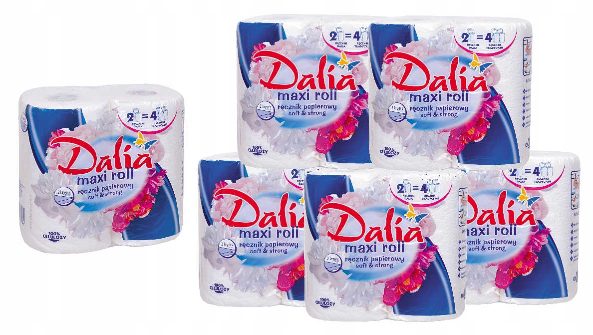 

Ręcznik Papierowy Dalia Maxi 2WARSTW (2 rolki) x 6