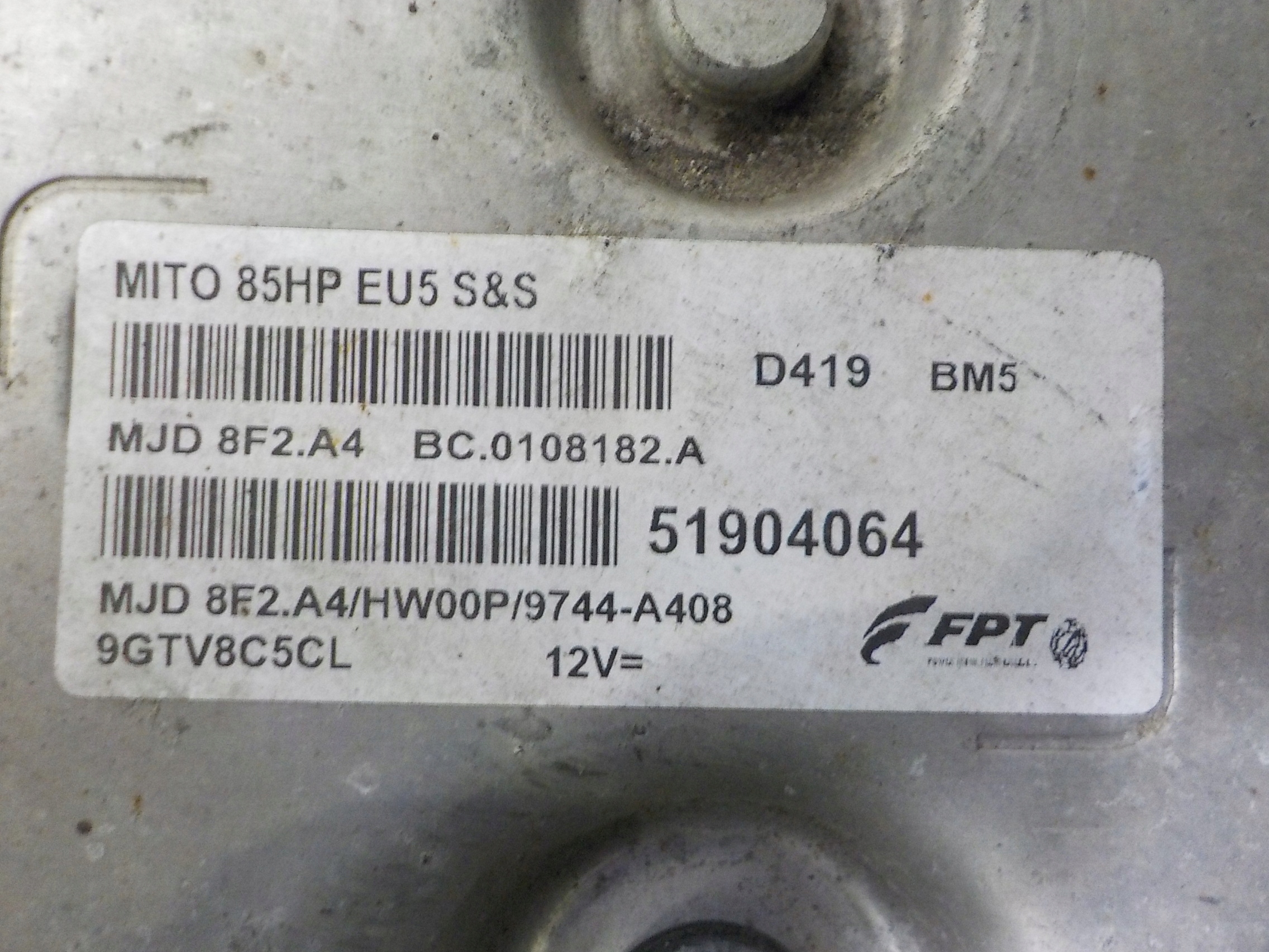 ALFA ROMEO computer control unit 51904064 MJD 8F2.A4