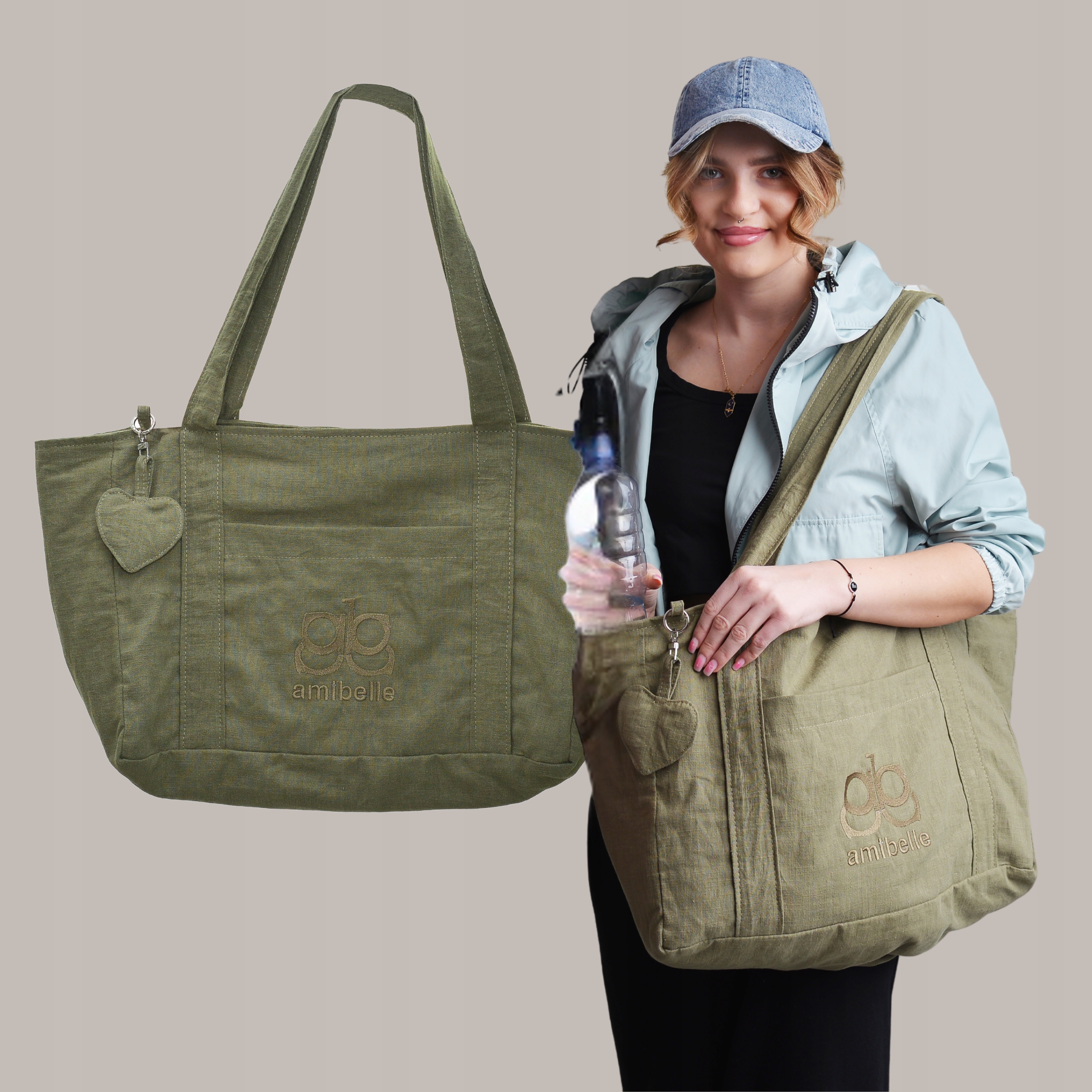 Dámská taška Shopper Plážová taška Rameno Zeleň Městská Sportovní