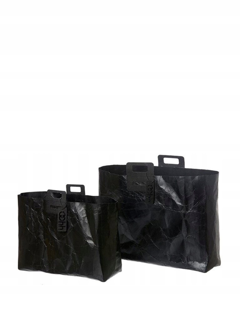 Sada krytov Shopper Bag 2ks, čierna, Oohh