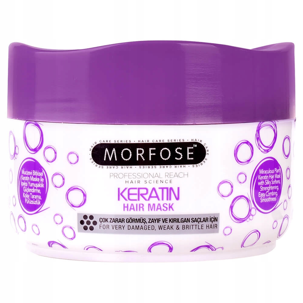 MORFOSE KERATIN HAIR MASKA KERATYNOWA DO WŁOSÓW ZNISZCZONYCH 500ML