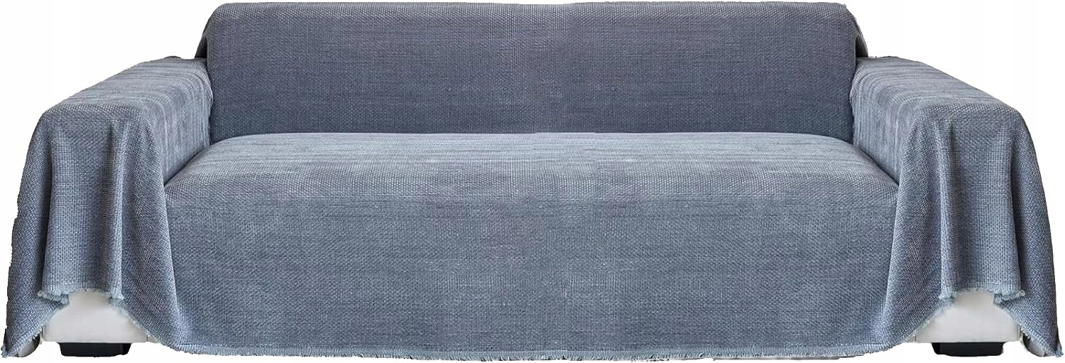Přehoz na pohovku 180 × 230 cm chenille šedý Magic Select