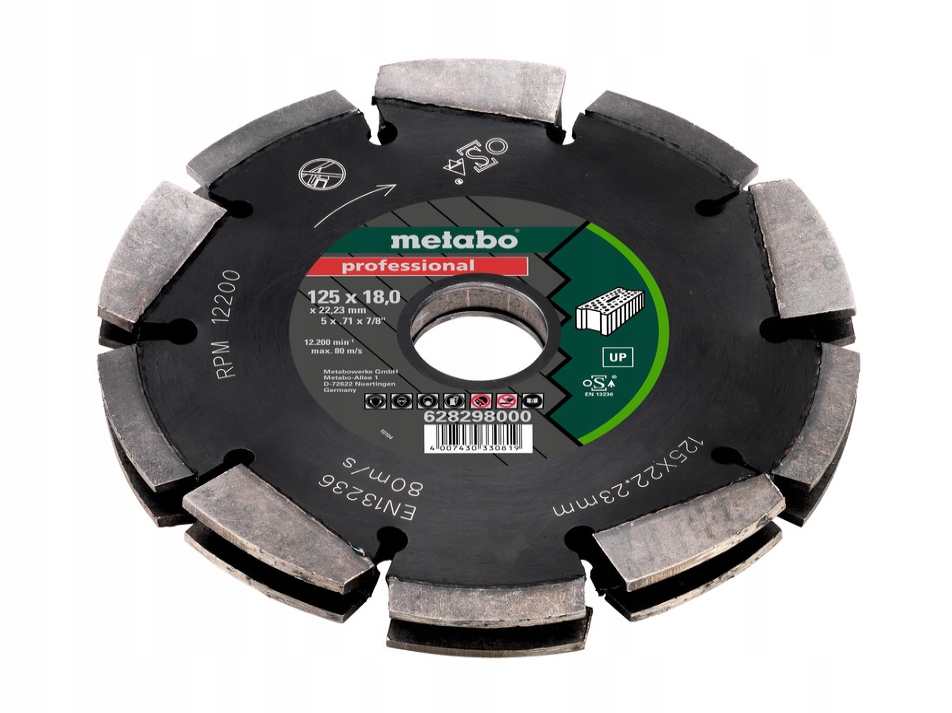 Metabo Diamantový Kotouč Dvojitý Kombinovaný Do Brázdníku 125x18x22,23mm