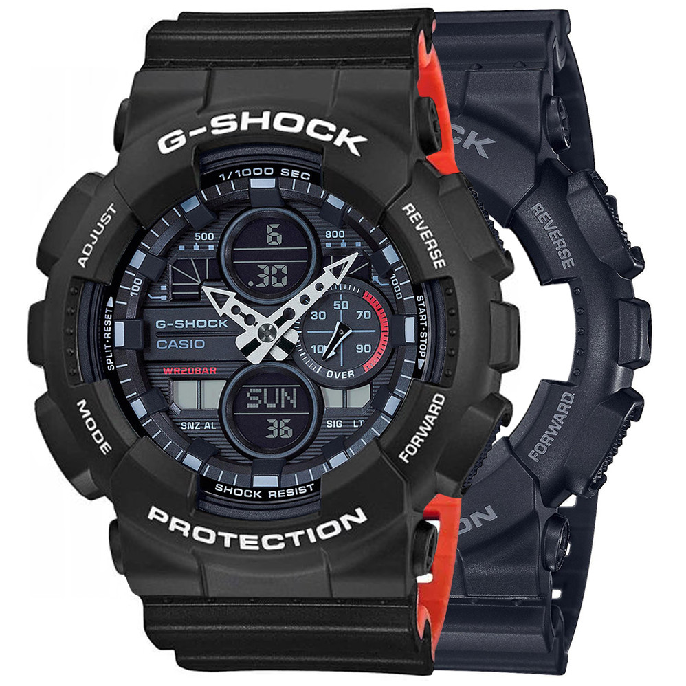 Hodinky Casio G-Shock Set GA-140-1A1ER Bezel 10508136 Řemínek 10577142