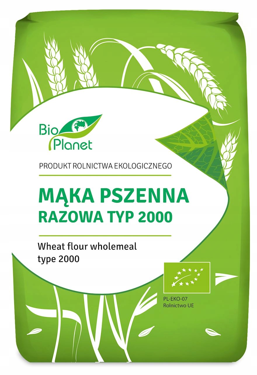 Levně 5X Bio Planet Jednorázová pšeničná mouka typ 2000 Bio 1 kg
