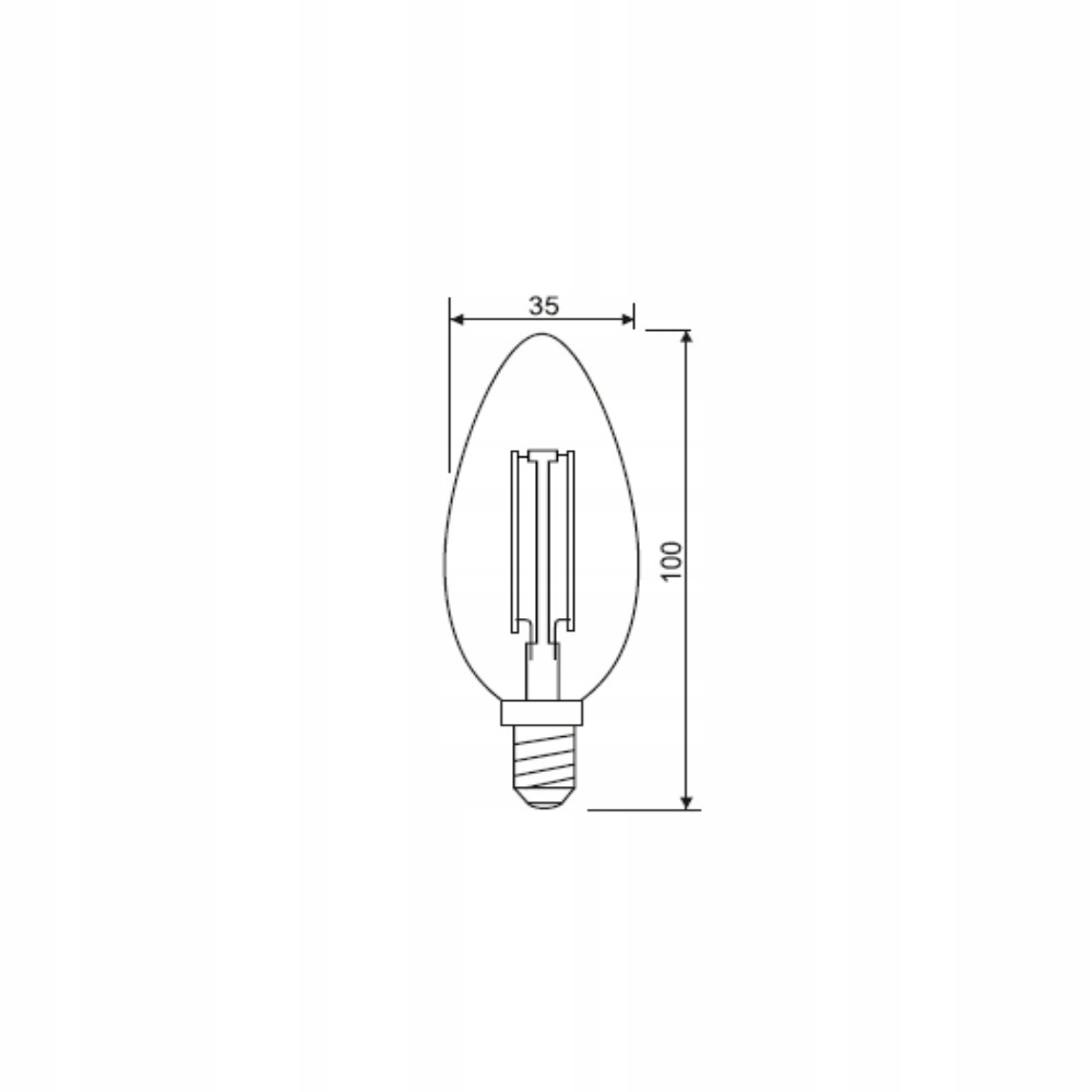 Żarówka CZERWONA RED LED E14 1,5W świeczka EAN (GTIN) 5905879552887