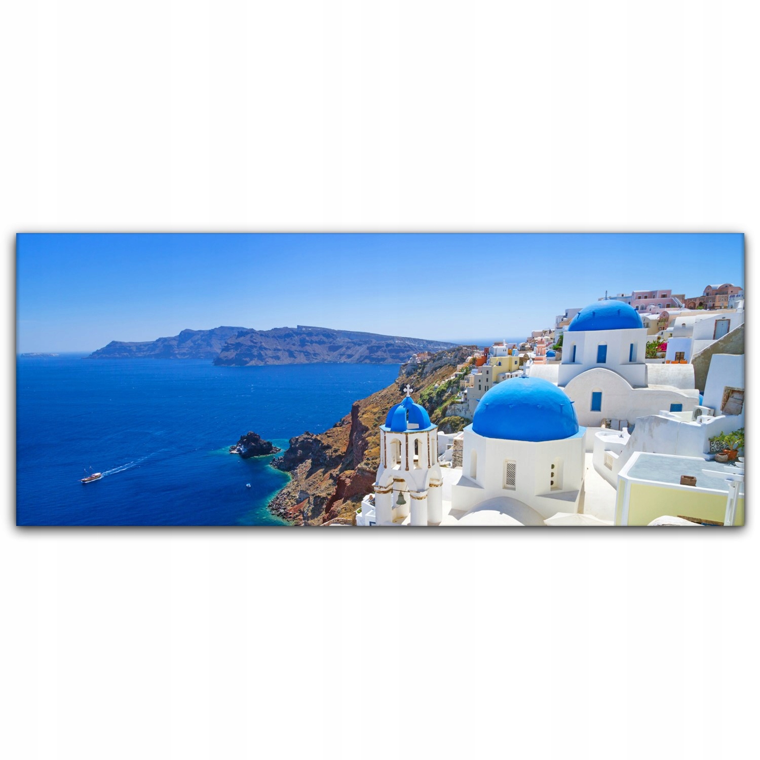 

Obraz płótno z foto 125x50 Santorini Architektura