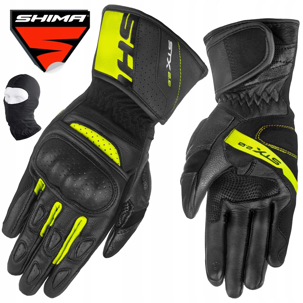 Motocyklové Rukavice Shima Stx 2.0 Fluo Pánske Kožené Dlhé Darček