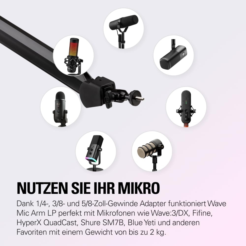 ELGATO Wave Mic Arm: Regulowane Ramię Do Mikrofonu Dla Streamingu — miniatura 4