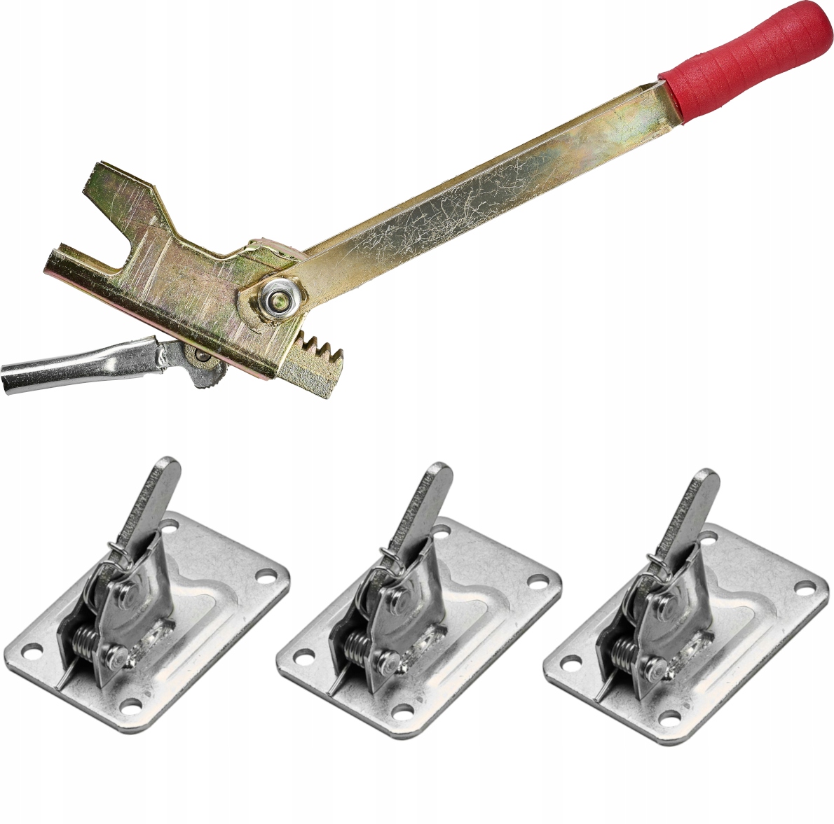 ZACISKI ŻABKI SPINKI SZALUNKOWE ZESTAW 100 + KLUCZ