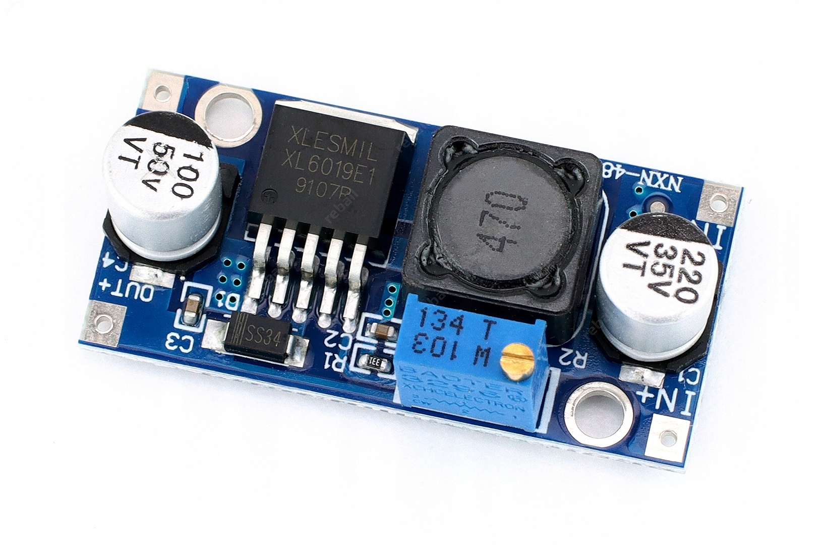 Měnič Napětí Napájecího Zdroje DC-DC Step Up XL6019 Boost