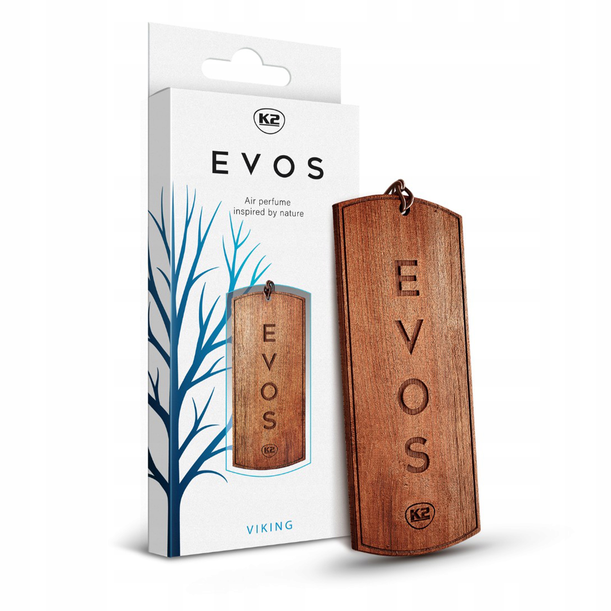 Zapach samochodu auta choinka zawieszka zapachowa drewniana K2 Evos Viking