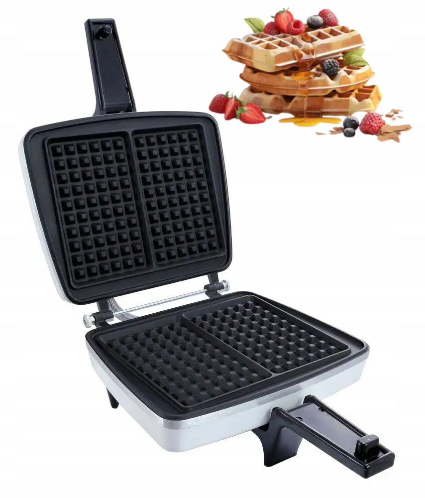 Gofrownica Dezal 301.4W 1300W Biała drewniany widelec i pędzelek Gratis!!