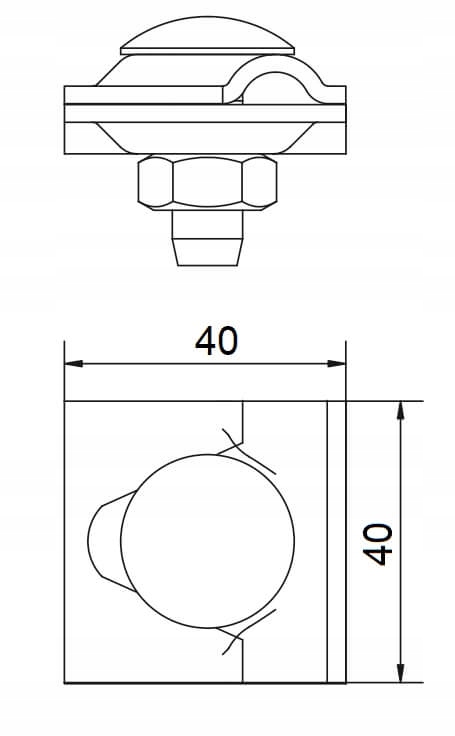 złącze uniwersalne DIN podwójne /OC/ AH16011 Stan opakowania oryginalne