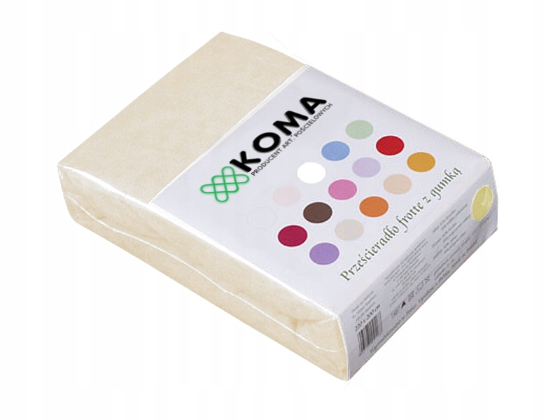 

Prześcieradło 220x200 Frotte Z Gumką Ecru