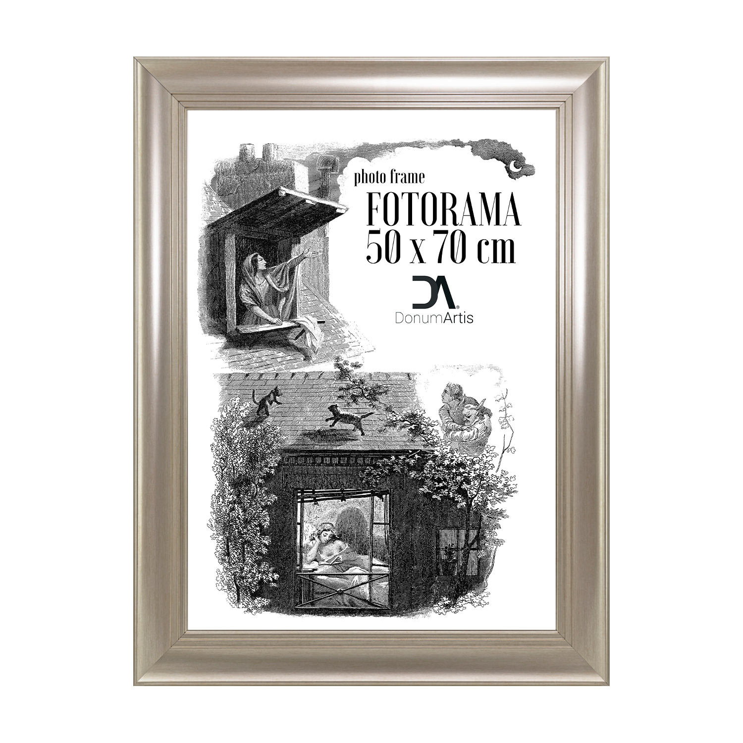 Fotorama Roma šampaňská 50x70 pro zarámování obrazů