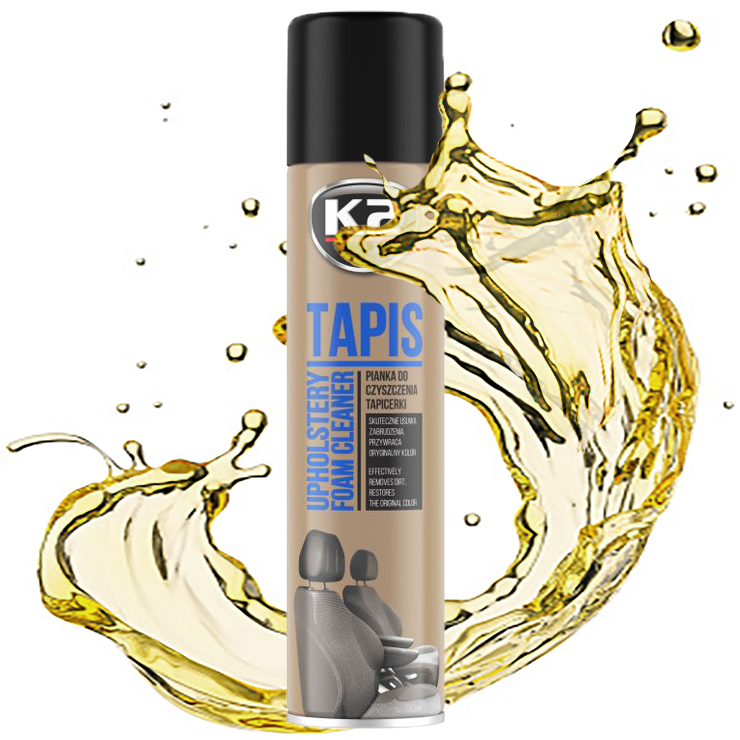 Pianka Płyn Do Prania Czyszczenia Tapicerki Usuwa Plamy K2 Tapis Spray