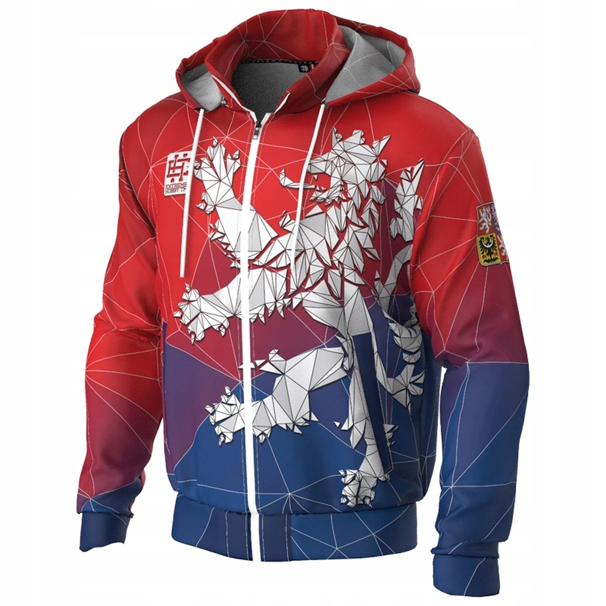 Pánská Sportovní Mikina Extreme Hobby polyester tepláková souprava Czech Lev S