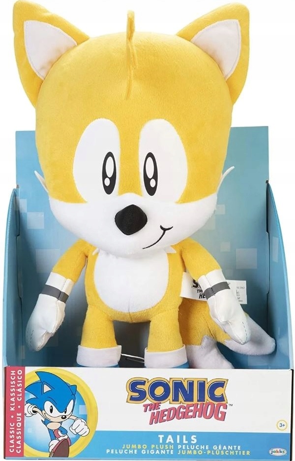 SONIC THE HEDGEHOG SEGA PLUSZ MASKOTKA TAILS 50cm