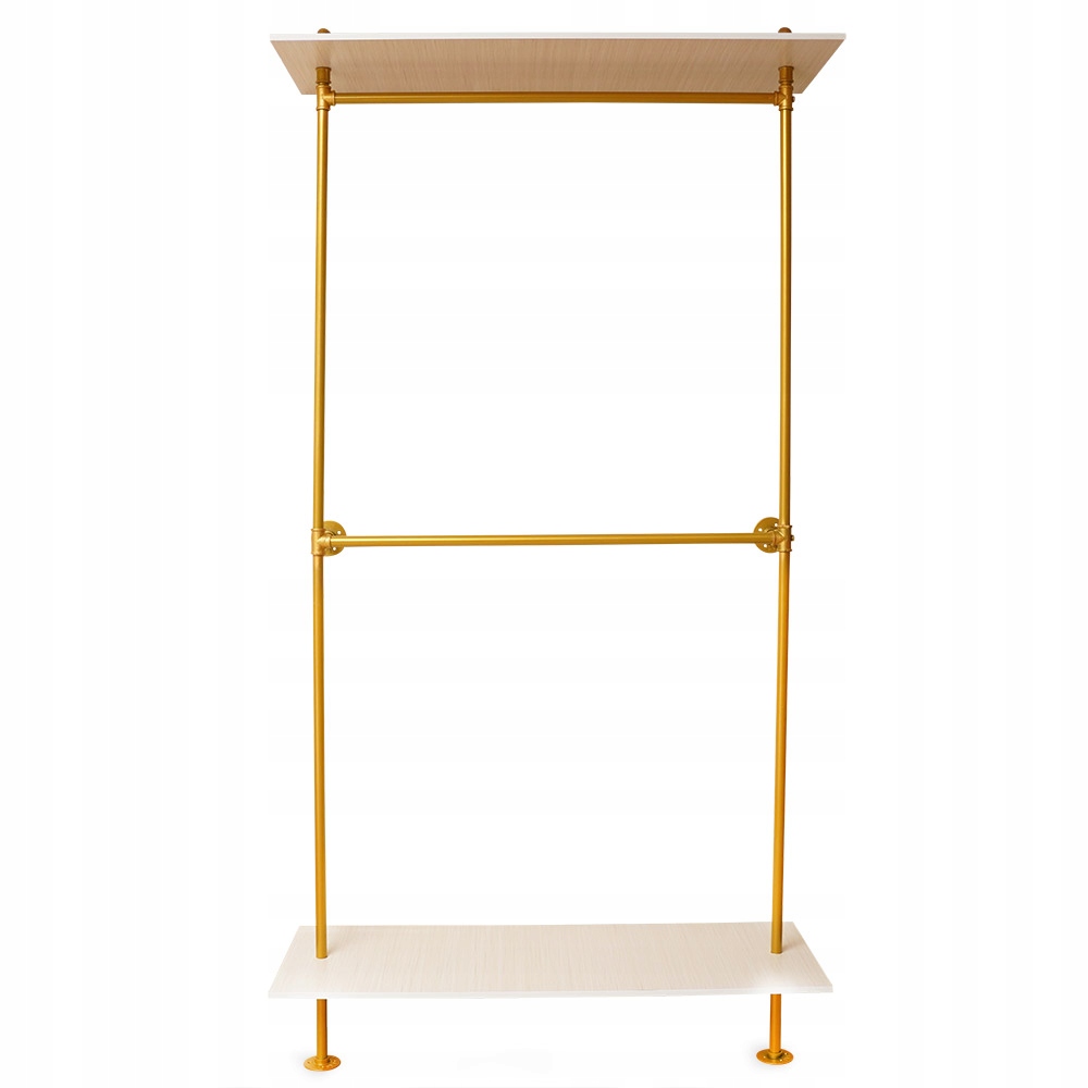 

Stylowy Wieszak na ubrania Złoty - wysokość 235cm