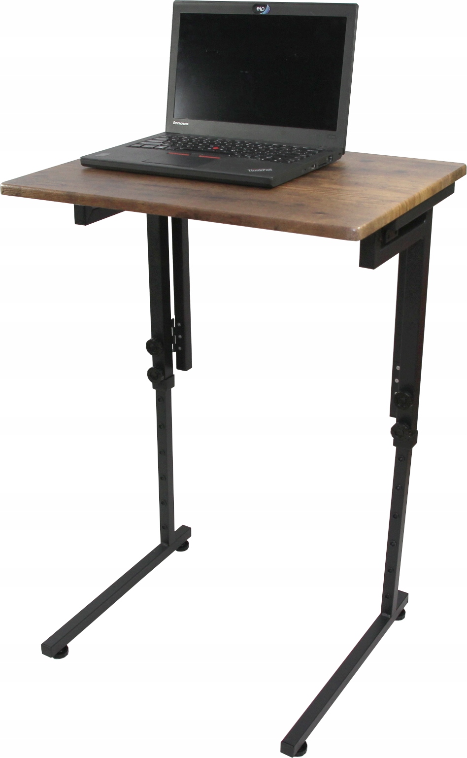 STOLIK SKŁADANY BIURKO KOMPUTEROWE LOFT VINTAGE REGULOWANE Kolor mebla odcienie brązu