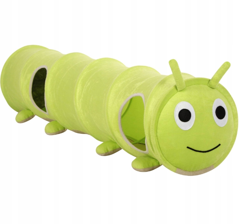 Levně Kerbl Tunel Housenka hračka kočky maine coona králíka skládací plyš 170 cm