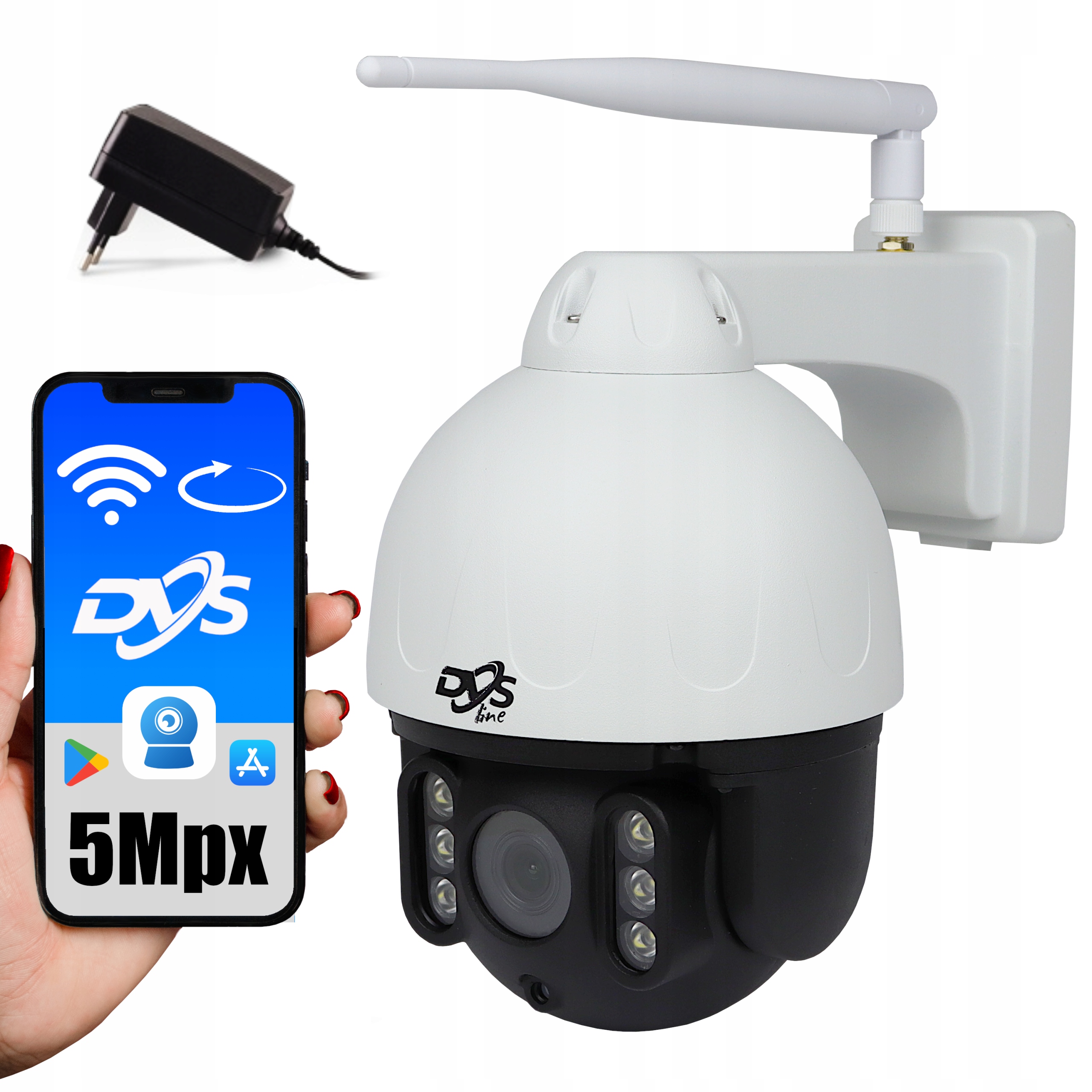 Vonkajšia Otáčacia Kamera Ptz Ip WiFI 5Mpx 4 mm