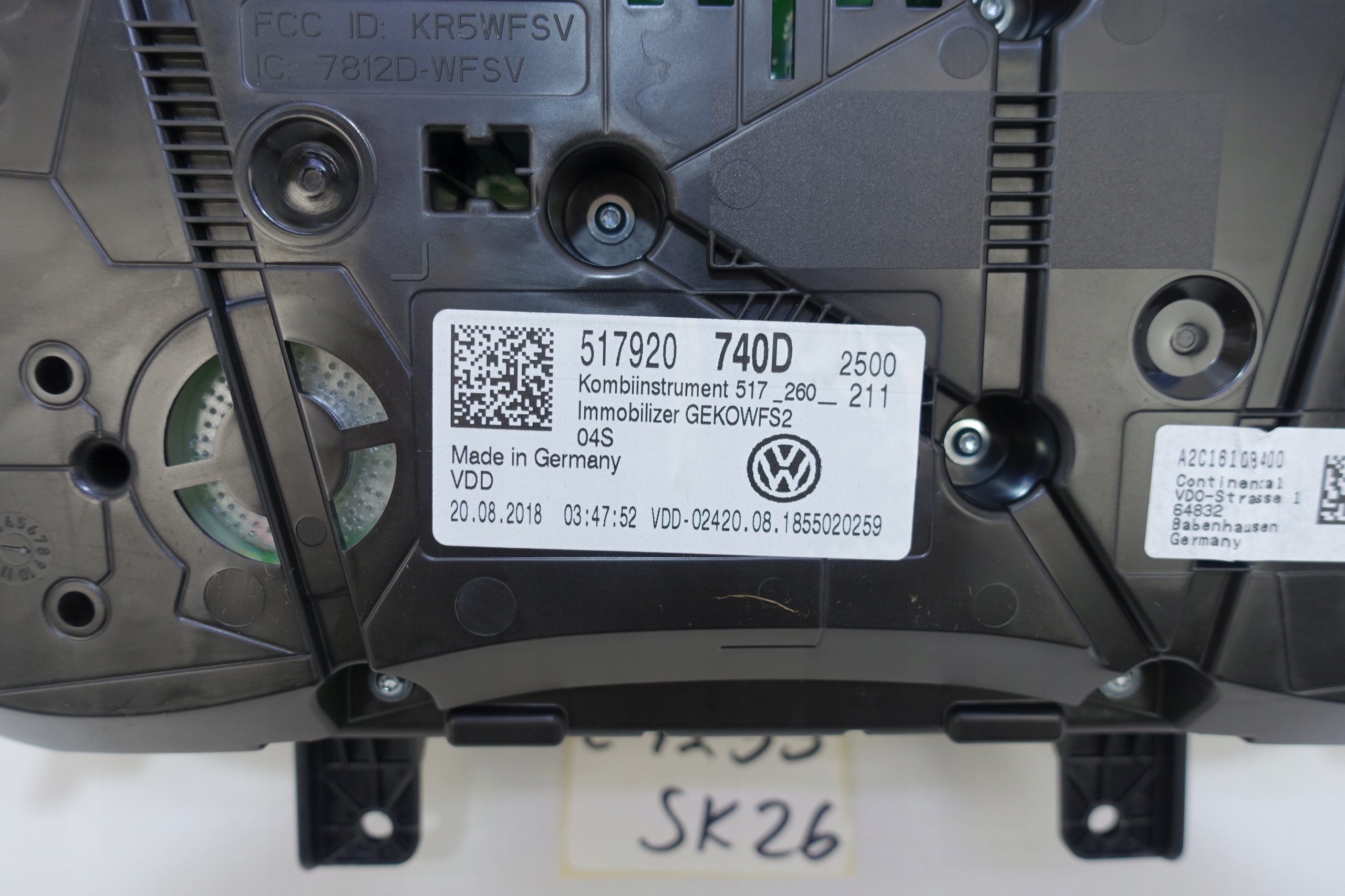 dials dials VW SPORTSVAN 517 25854KM 517920740D