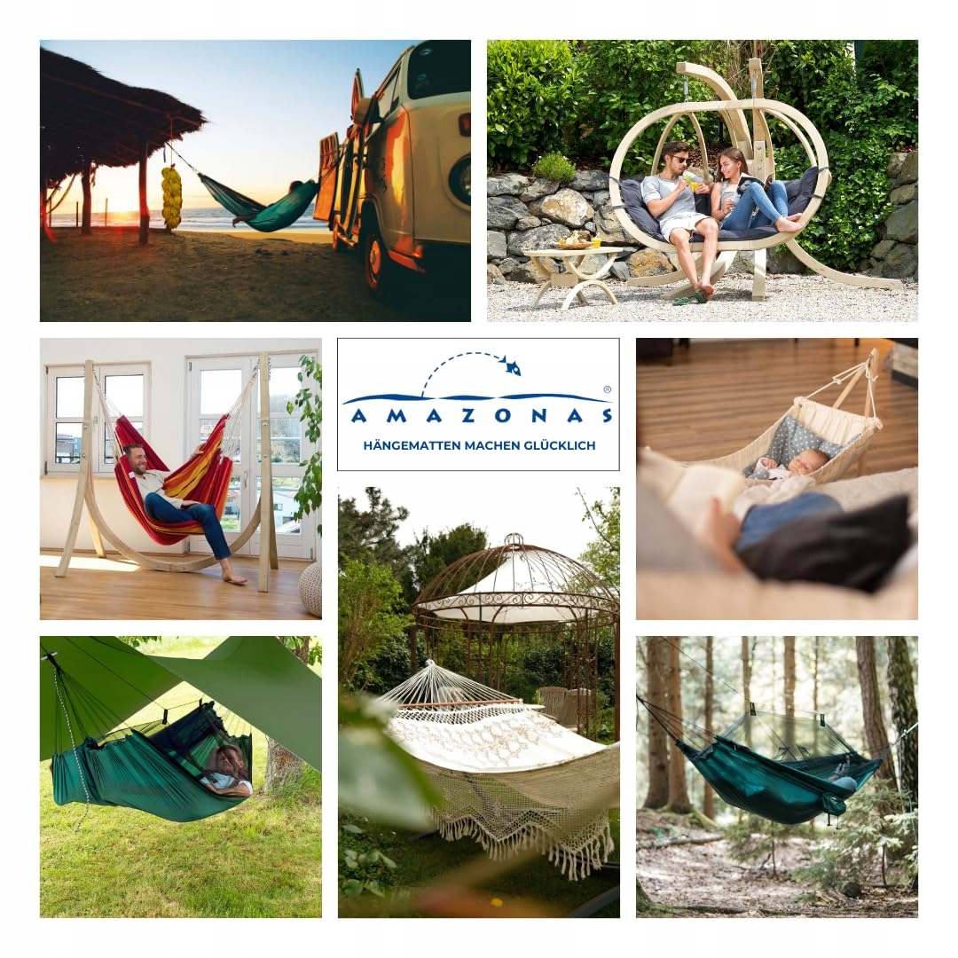 AMAZONAS Tarp Do Hamaka Ultralekki Z Ochroną Przed Wiatrem Na Kemping — miniatura 8