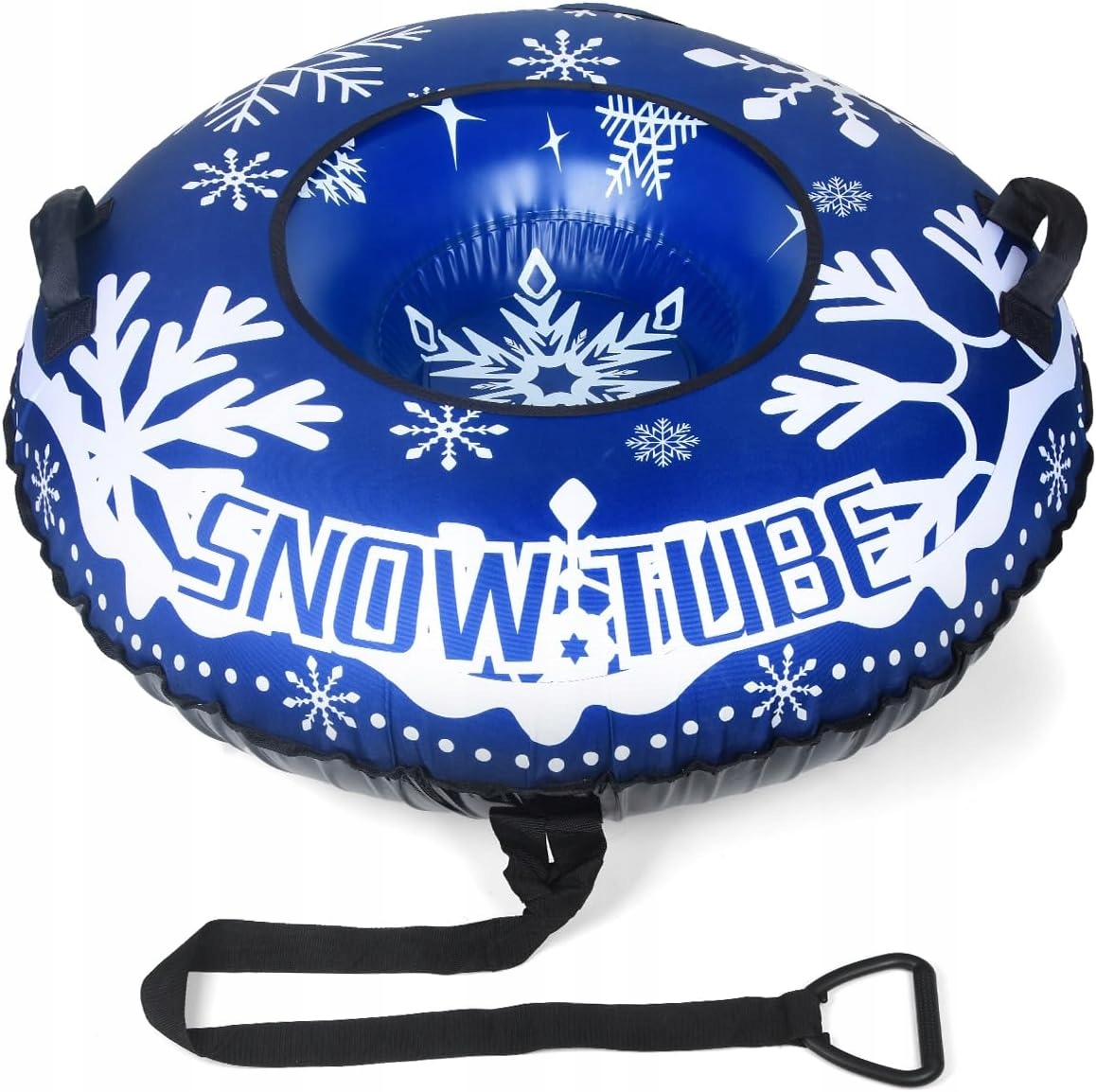 Nadmuchiwane sanki śniegowe 120 CM z podwójną ochroną i uchwytami i ciągłem