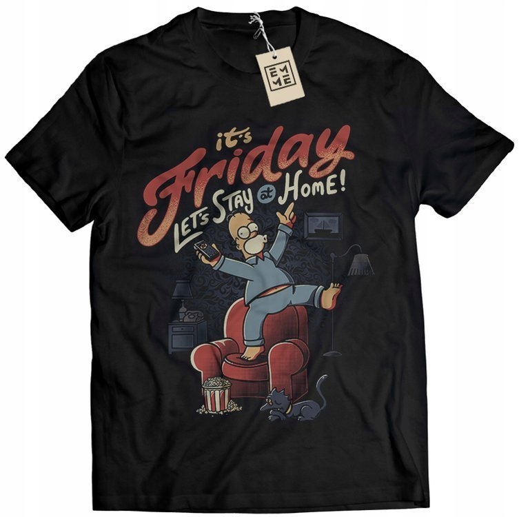 KOSZULKA MĘSKA T-SHIRT SIMPSON HOMER BARD M