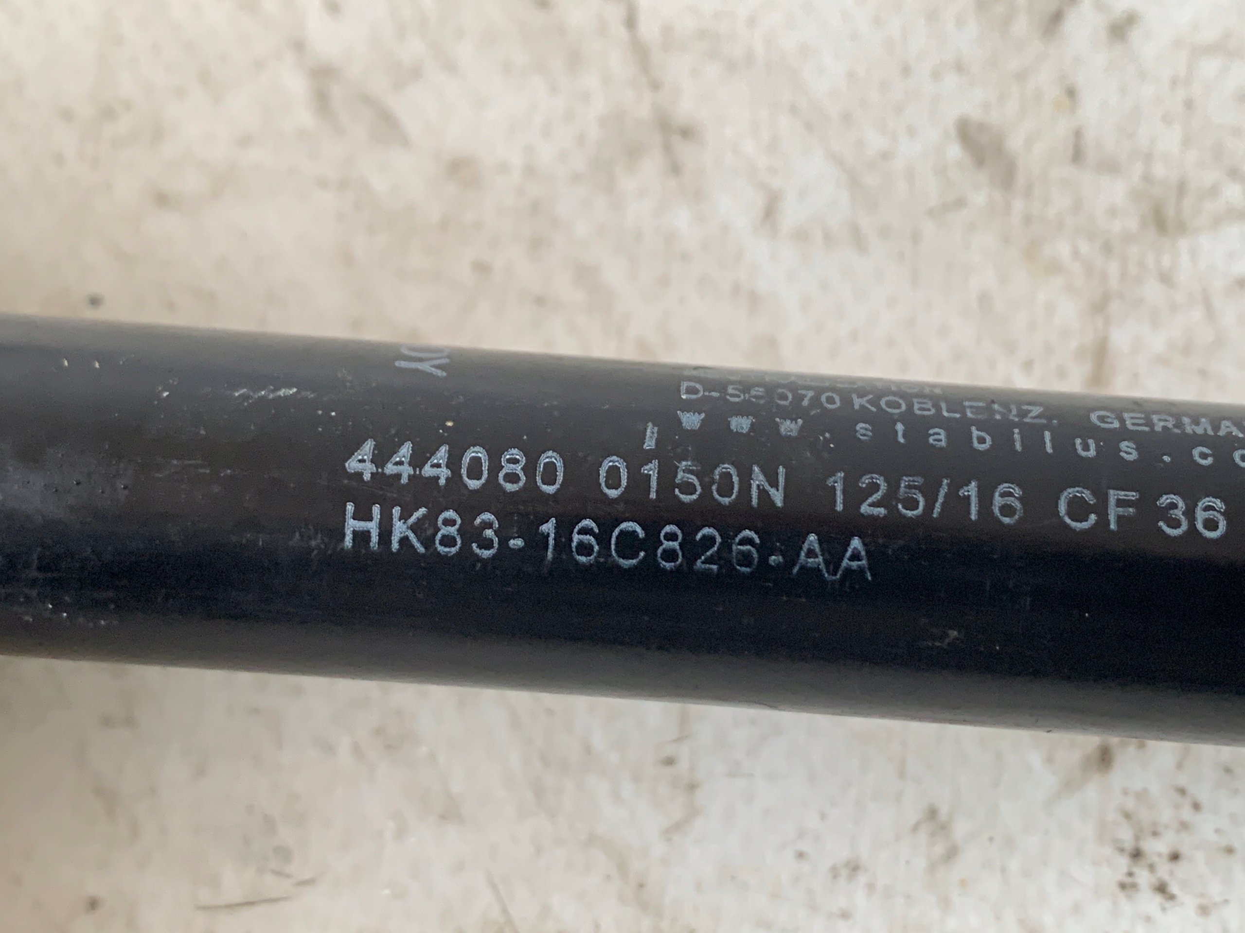 damper bonnets JAGUAR F-PACE HK83-16C826-AA