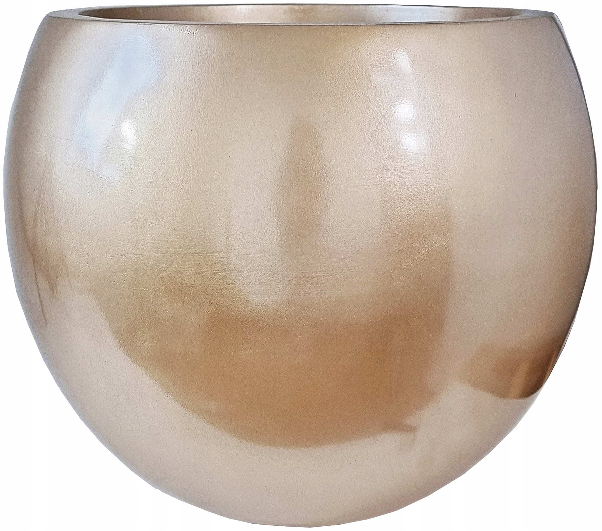 Osłonka Beżowa Doniczka Donica Kula 51 cm XXXL