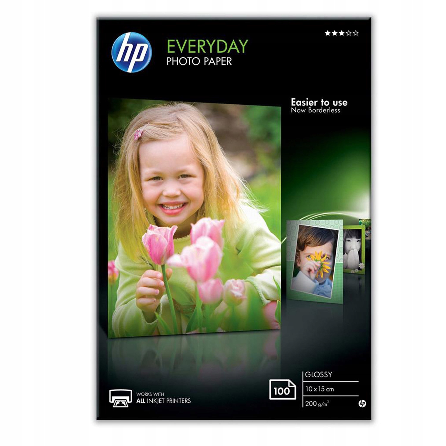 Błyszczący papier fotograficzny Hp 10 x 15 cm 200 g/m2 100 szt.