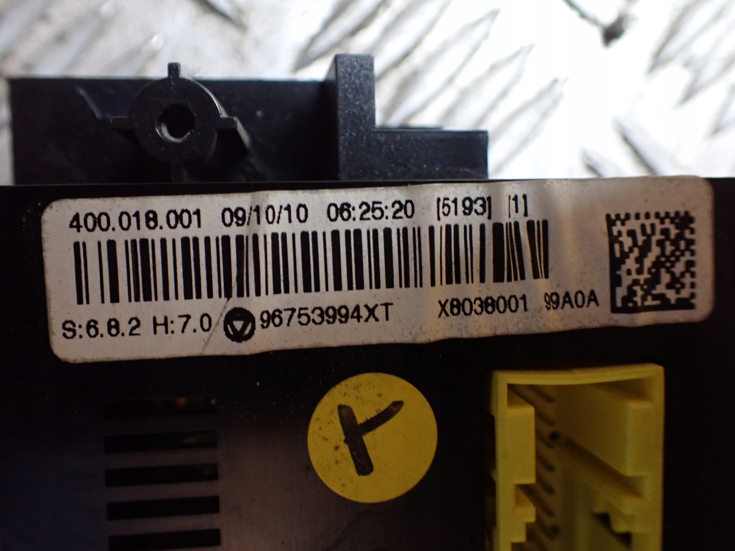 панель кондиционера CITROEN C3 II 2010 европа 96753994XT 11168