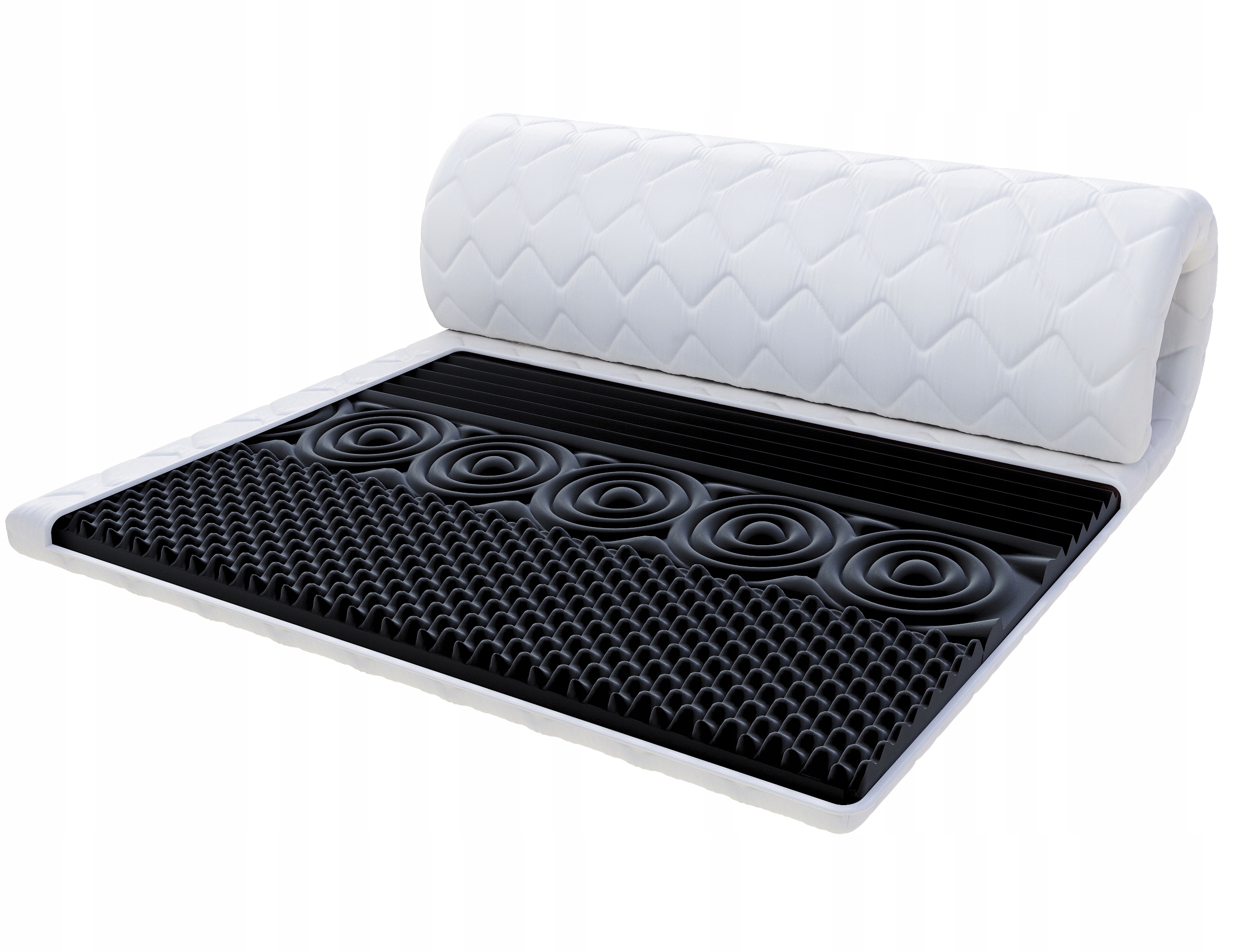 Materac nawierzchniowy 120x200 Unico topper masujący 8cm